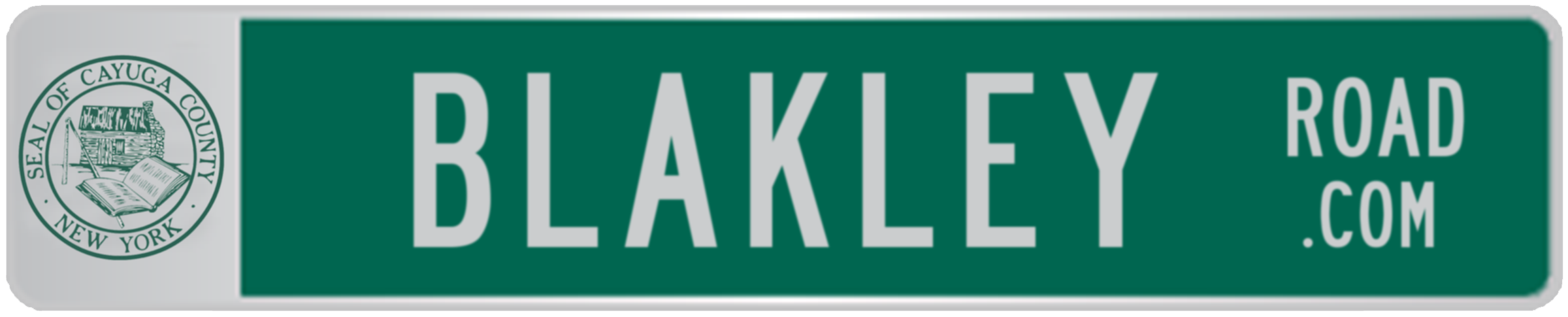 Blakley Road street sign turned into a logo for BlakleyRoad.com